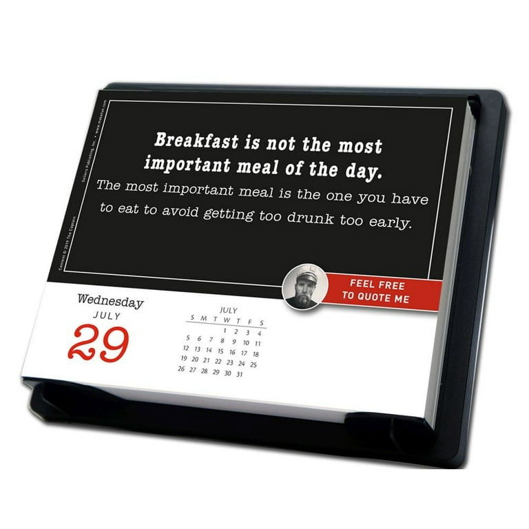 Sellers Publishing, 2020 Feel Free to Quote Me Captain Desk Calendar -  Walmart.com