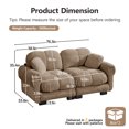 thumbnail image 3 of Bocarali Home Chenille Cloud Loveseat, 2-Seater Modular Sofa, Brown, 3 of 9