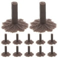 thumbnail image 2 of Miangastore 50Pcs Miniature Model Trees Base Diorama Train Scenery Mini Tree Feet Stand For Diy Railway Landscape Sand Table Decor Light Brown, 2 of 8