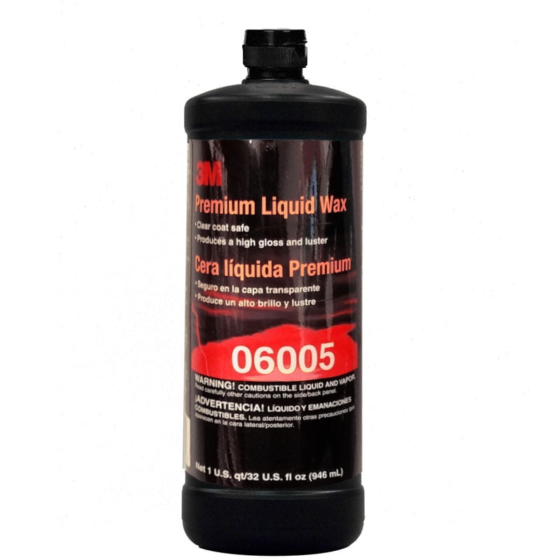 3M Premium Liquid Wax, 06005, 1 qt (32 fl oz/46 mL)