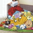 thumbnail image 5 of Adventure Time Jake The Dog Throw Blanket Soft Cozy Warm College Printing Oversized Lightweight Home Decoration All Seasons For Sofa Bed Couch Bedroom, 5 of 8