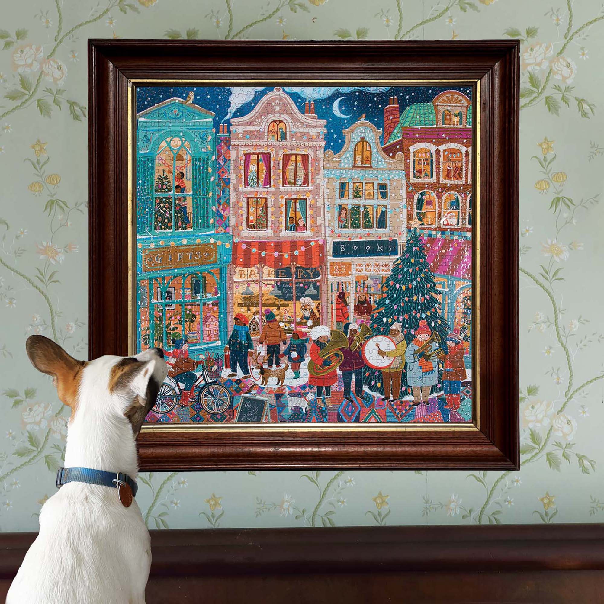 eeBoo Piece and Love A Happy Holiday 1000 Piece Square Adult Jigsaw Puzzle/ ages 14+