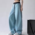 thumbnail image 6 of Maean Wide Leg Sweatpants for Women Casual Loose Solid Color Pants Comfy Lounge Joggers Baggy Pants With Pockets, 6 of 6