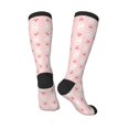 thumbnail image 4 of Daiia Sports Socks Rabbit And Cherry Printed Novelty Crew Socks for Men Women Knee High Socks Cotton Socks Soft & Breathable Support Unisex Socks, 4 of 9