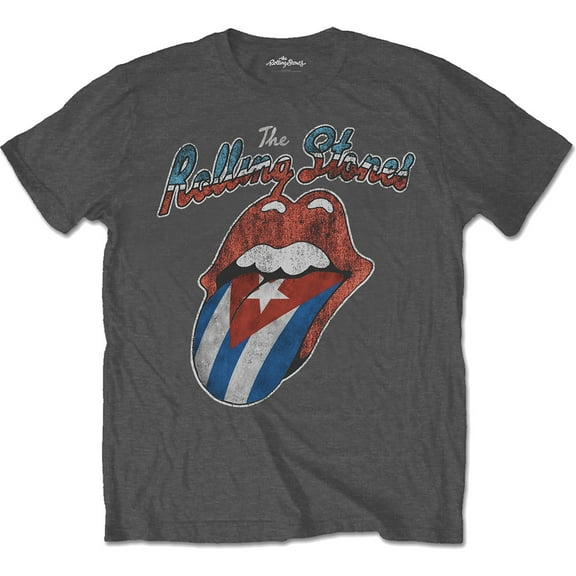 Men's Rolling Stones Rocks Off Cuba Slim Fit T-shirt Small Charcoal