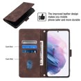 thumbnail image 3 of Compatible with Samsung Galaxy S21 Plus 5G Classic Embossed PU Leather Case with Card Holder Shockproof Cover, 3 of 5