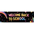 thumbnail image 4 of Colorful School Supplies Themed Back to School Banner with Rainbow Globe Backpack and Stationery Elements for Classroom Decorations School Events Party Photo Backgrounds, 4 of 4