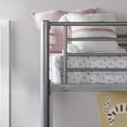 thumbnail image 5 of Walker Edison Premium Traditional Twin Metal Loft Bed, Silver, 5 of 15