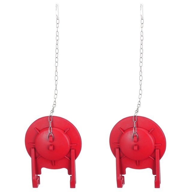 2 piezas de tapón de inodoro, accesorios para tanque, válvulas de descarga universales con cadena