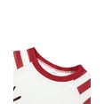 thumbnail image 6 of Gureui Parent-Child Xmas Nightclothes, Long Sleeve Round Neck Elk Print Tops White Red Striped Trousers, 6 of 9