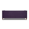 thumbnail image 3 of Maklaine Contemporary 84" Tufted Tuxedo Sofa Double Cushion in Purple, 3 of 15