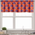 thumbnail image 3 of Ambesonne Magician Valance & Curtain, Witch Wizard Hat Halloween, 55"x24", Dark Orange Blue Violet, 3 of 7