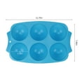 thumbnail image 4 of Cake Mold 6 Grids Non-stick Ice Ball Making Mould Silicone Kitchen Baking Chocolate Maker  Blue, 4 of 10
