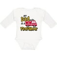 thumbnail image 3 of Inktastic My Dad is a Firefighter with Fire Truck Boys or Girls Long Sleeve Baby Bodysuit, 3 of 5