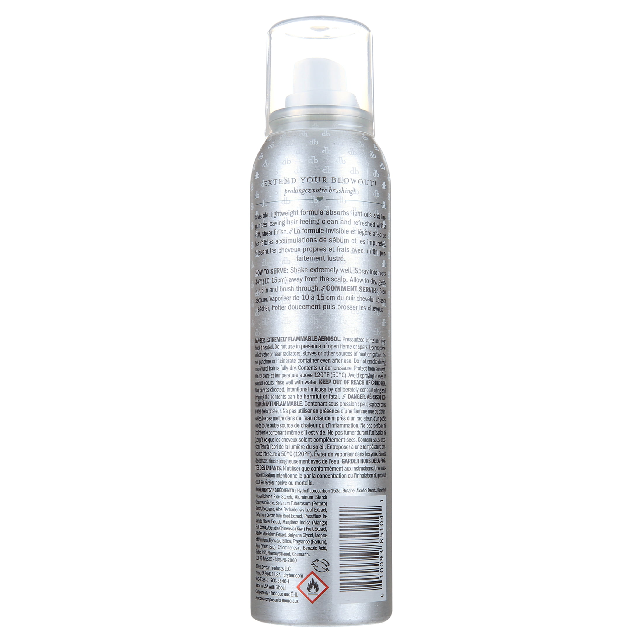 Drybar Detox Clear Invisible Dry Shampoo Hair Care, 3.5 oz