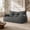 Dark Grey, variant on 61" W x 39.4" D x 27.6" H Corduroy Bean Bag Chair,Oversized 2 Seat Loveseat Sofa,Corduroy Lazy Sofa Bed for Adults,Fit Living Room, Bedroom,Ultra Soft Dutch Velvet,72h Rebound,Blue