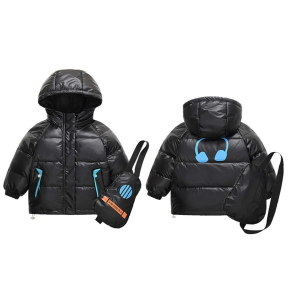 Hicidod Toddler Winter Jackets Hooded Long Sleeve Zipper Warm Down Coats Lightweight Windproof Waterproof Puffer Jacket
