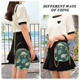 thumbnail image 7 of Shoulder Handbag Women's Crossbody Handbags 5.91x3.15x8.27 Inch Bank Card Bag Cash Bag Key Bag Green Turtle, 7 of 7