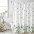 thumbnail image 6 of Spring Botanical Shower Curtain Set - 48" x 72" Washable Bathtub Curtain with 12 Hooks, Farmhouse Pastoral Daisy Leaves Waterproof Fabric Stall Shower Curtains for Bathroom/Bathtub Décor, 6 of 6