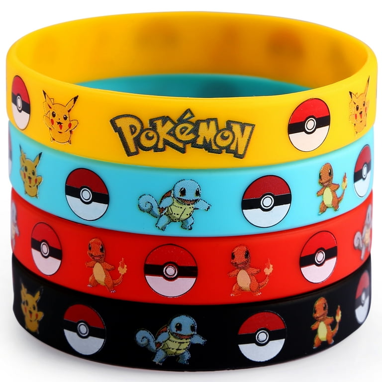 POKEMON Sun and Moon RUBBER BRACELETS (6) ~ Birthday Party Supplies  Silicone