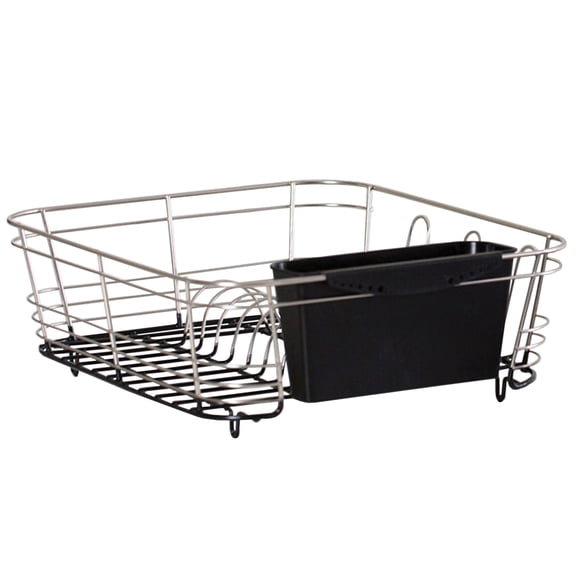 Better Houseware 1420.8 2-Piece Dish Drainer (Stainless Steel)