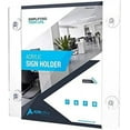 thumbnail image 6 of AdirOffice Clear Acrylic Sign Holder with Suction Cups Office Sign Frame, 8.5x11" 6-Pack, 6 of 9