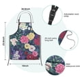 thumbnail image 7 of Pioneer Flower Floral Print Pattern Kids Aprons for Girls and Boys,Adjustable Neck Strap Toddler Aprons for Kids Cooking Baking, 7 of 7