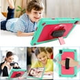 thumbnail image 3 of FIEWESEY for TCL TABMAX 10.4 Inch Tablet Case,Heavy-Duty Shockproof Kids Friendly Hybrid Rugged Protective Case for Nokia T20/Nokia T21/TCL Tab Pro 5G 9198S/VASTKING KingPad M10 Tablet(Green/Pink), 3 of 6