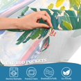 thumbnail image 3 of Yayeee Kitchen Curtains Tier Pair Light Filtering 27"x36" Rod Pocket Short Cafe Window Panel, Seaside Boat, 3 of 7