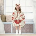 thumbnail image 7 of BZSMCE Wearable Blanket Hoodie Fashion Cherry Love Hearts Home Wear, 7 of 7
