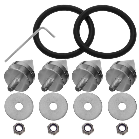 IDEANATEGRATE Aluminum Bumper Fasteners Quick Release Car Components Sleek Design