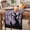 Purple,Lavender,Plum,Charcoal, variant on Halloween Table Runner - 70 Inch Long Black Spooky Branches Bats Cats Fall Country Gray Cotton and Linen Blended Dress Scarves Farmhouse Table Runner for Kitchen Dining, Coffee Table, 13" x 70"