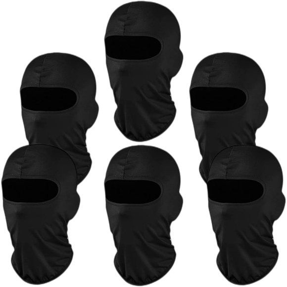 Lot de 6 Pasamontañas Calavera Pasamontanas Militar Mascara pour le Froid en Moto