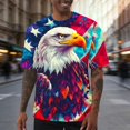 thumbnail image 2 of Awdenio Mens Tshirts American Flag Printed Patriotic T-Shirt 4th of July Graphic Tees Shirts USA Flag Star Stripe Tops, 2 of 6