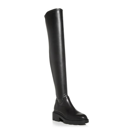 

ASH Womens Black 1 Platform Stretch Comfort Manhattan Round Toe Block Heel Heeled Boots 38