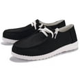 thumbnail image 3 of Daeful Mens Loafers Slip On Shoes Casual Canvas Shoes Comfort Sneakers Black 10, 3 of 5