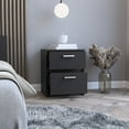 thumbnail image 6 of Miekor Furniture Nightstand Chequered, Two Drawers, Black Wengue Finish 123119, 6 of 7