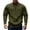 Green, variant on Men's Soild Color Quarter Zip Pullover, Mock Neck Fleece Sweatshirt with Zipper Chest Pocket, Casual Long Sleeve Lightweight Slim Fit Sweatshirt for Fall Winter Blackish Green L