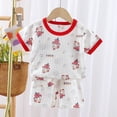 thumbnail image 2 of Baby Boy Outfit Sets Lightweight Breathable Short Sleeve Tee Short Set 2 Pieces Outfit 6-12 Months 12-24 Months 2T 3T 4T 5T 6T 7T Children 12-18 Months, 2 of 6