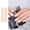 C, variant on Semi Cured Gel Nail Polish Stickers Solid Color Nail Strips Waterproof Adhesive Full Wraps Gel Nail Art Stickers Decals
