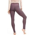 thumbnail image 2 of LMB Lush Moda Leggings for Women with Comfortable Yoga Waistband - Buttery Soft in Many of Colors - fits X-Small to X-Large, Mushroom, 2 of 6
