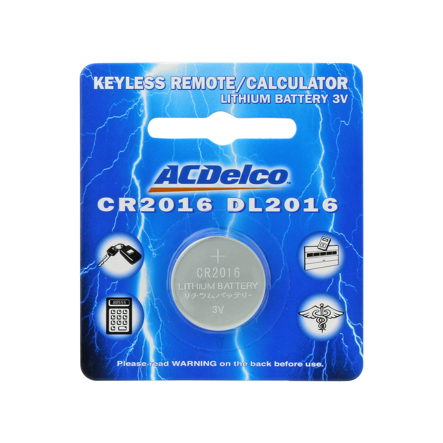 ACDelco CR2016 3 Volt Lithium Button Cell Batteries, 24Count