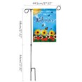 thumbnail image 3 of 3 Piece Iron Mini Garden Flags Pole Stand Holder Yard Decor Display, 3 of 8