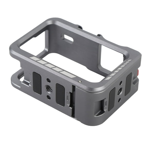 Action Camera Protective Frame, 1/4 Inch Threaded Port Metal Locating Hole Action Camera Cage Quick Release  for Action 5 Pro