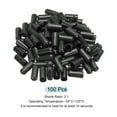thumbnail image 3 of Uxcell Heat Shrink End Cap 15mm 2:1 Ratio Waterproof Electrical Wire Wrap Sealed Heat Shrink Tubing Caps, Pack of 100, 3 of 5