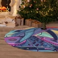 thumbnail image 6 of Yiaed Hip-Hop DJ Dolphin Print Christmas Tree Skirt , Tree SkirtsTree Mat for Christmas Winter Holiday Indoor Decorations-48", 6 of 7