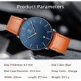 thumbnail image 2 of Reloj de Hombre BEN NEVIS Moda Minimalista Analógico Correa de Cuero, 2 of 3