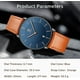 thumbnail image 2 of Reloj de Hombre BEN NEVIS Moda Minimalista Analógico Correa de Cuero, 2 of 3