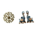thumbnail image 1 of Escultura para colgar en la pared,Decoración de pared de metal para sala de estar,dormitorio y exterior.,Figura de elefante,Figuras de elefantes,estatuas,adornos de animales,Escultura, 1 of 8