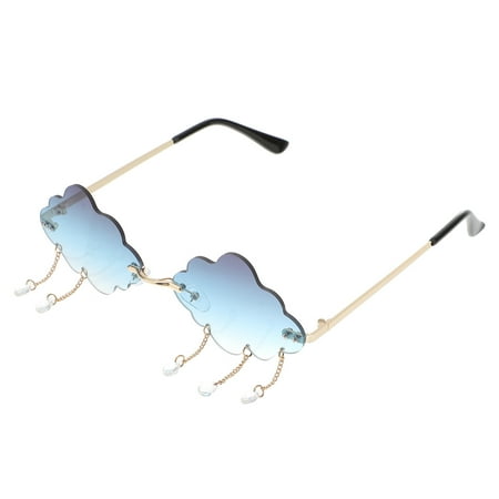 

Fashion Cloud Sunglasses Rimless Glasses Festival Party Teardrop Shaped Sunglasses